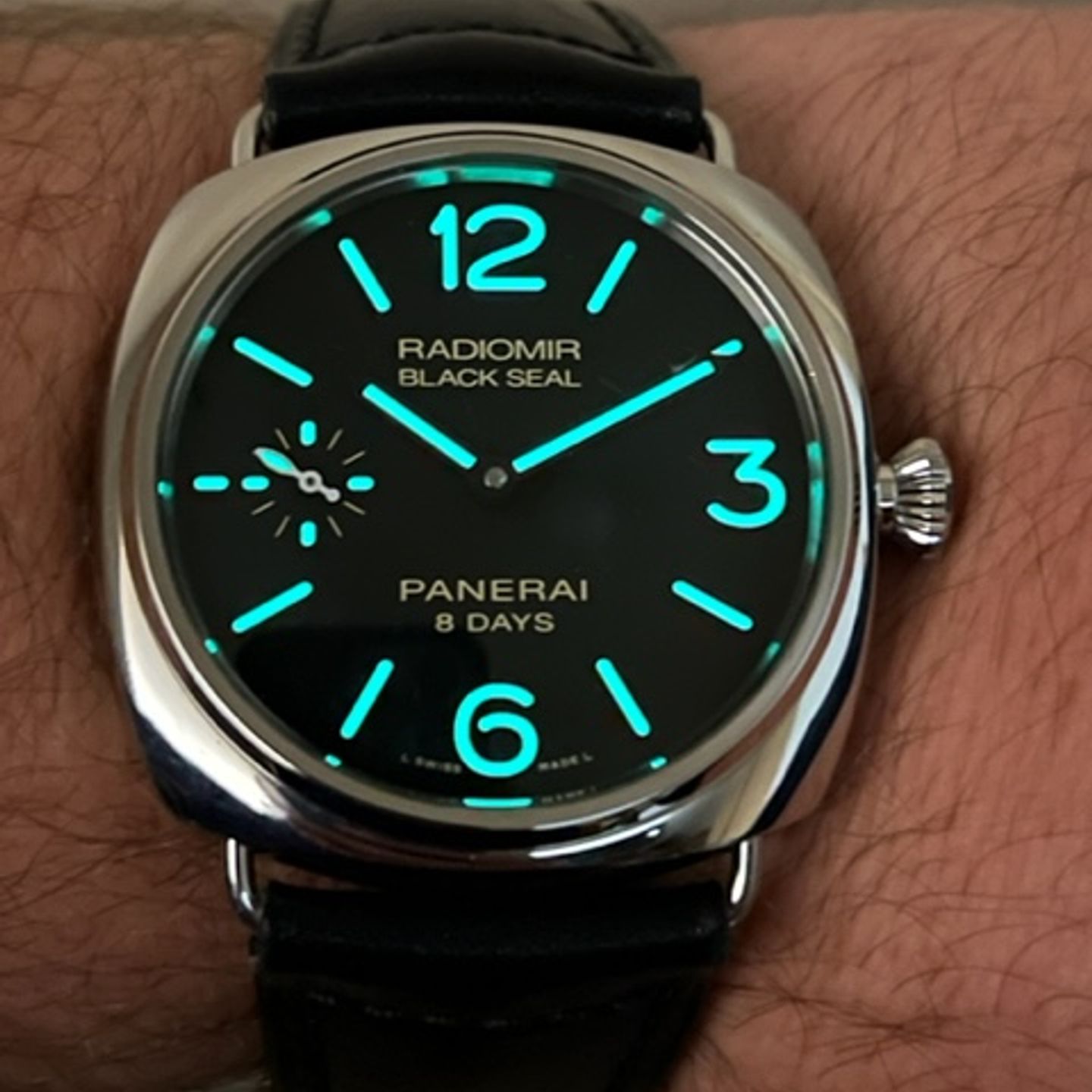 Panerai Radiomir 8 Days PAM 00609 (2015) - Black dial 45 mm Steel case (6/8)